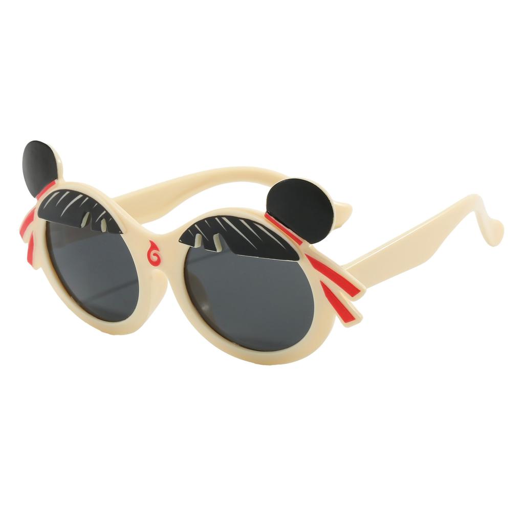 Nezha Children'S Glasses, Baby Devil Children'S Haunting Cartoon Sunglasses, Uv-Proof Silicone Sunglasses For Boys And Girls