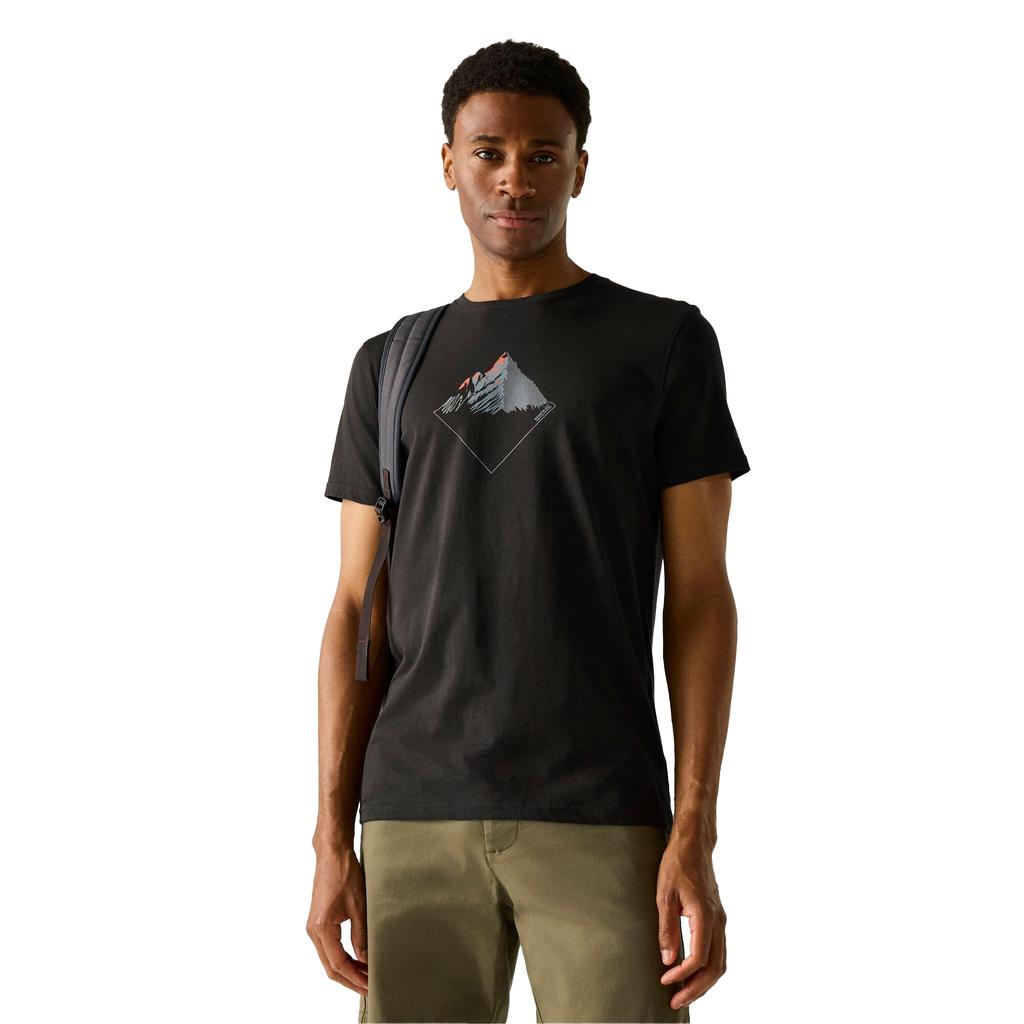 Regatta Mens Breezed Mountain T-Shirt