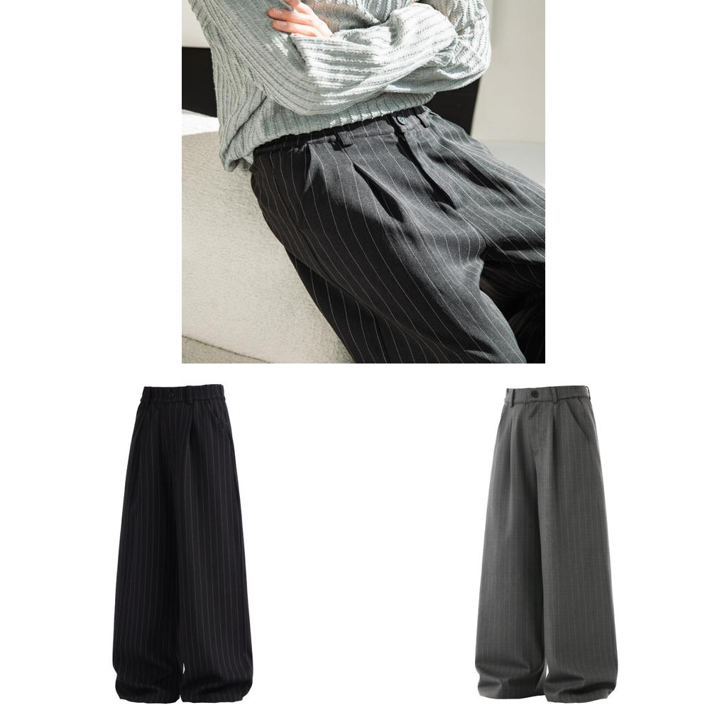 Port Authority Lässige Herrenhose mit Streifenmuster für Frühling Jugend Urbaner Stil