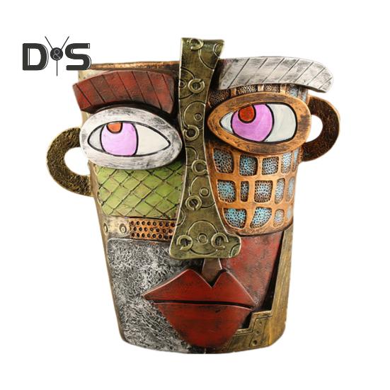 

Абстрактные винтажные горшки для лица с ручкой, комнатные уличные растения, овощные травы, сочные кактусы, женский цветочный горшок с головой, домашний балкон, сад A