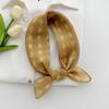 Spring and summer literary and retro cashew nut floral cotton and linen small square scarf, women use versatile neck scarf to tie hair silk scarf