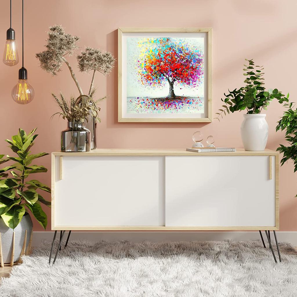DIY Diamond Painting Color Tree Cross Stitch Kit Mosaic Art Diamond Painting Full Circle/Square Diamond Home Decoration
