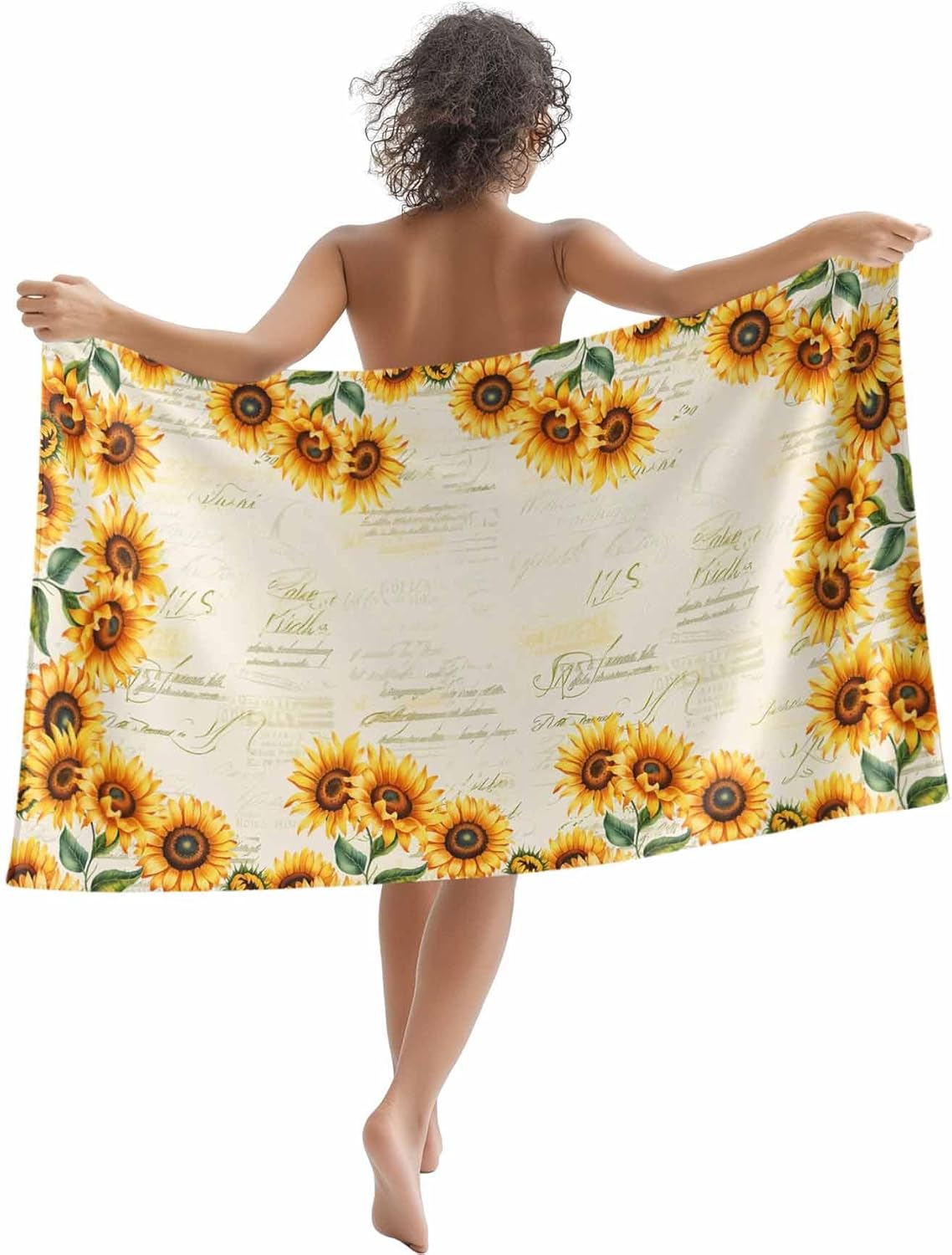 

Beach Towel Window Flowers Bath Pool Towels Green Butterfly Dragonfly Absorbent Beach Towel Soft Large Quick Dry Lightweight W40*H60(CM)