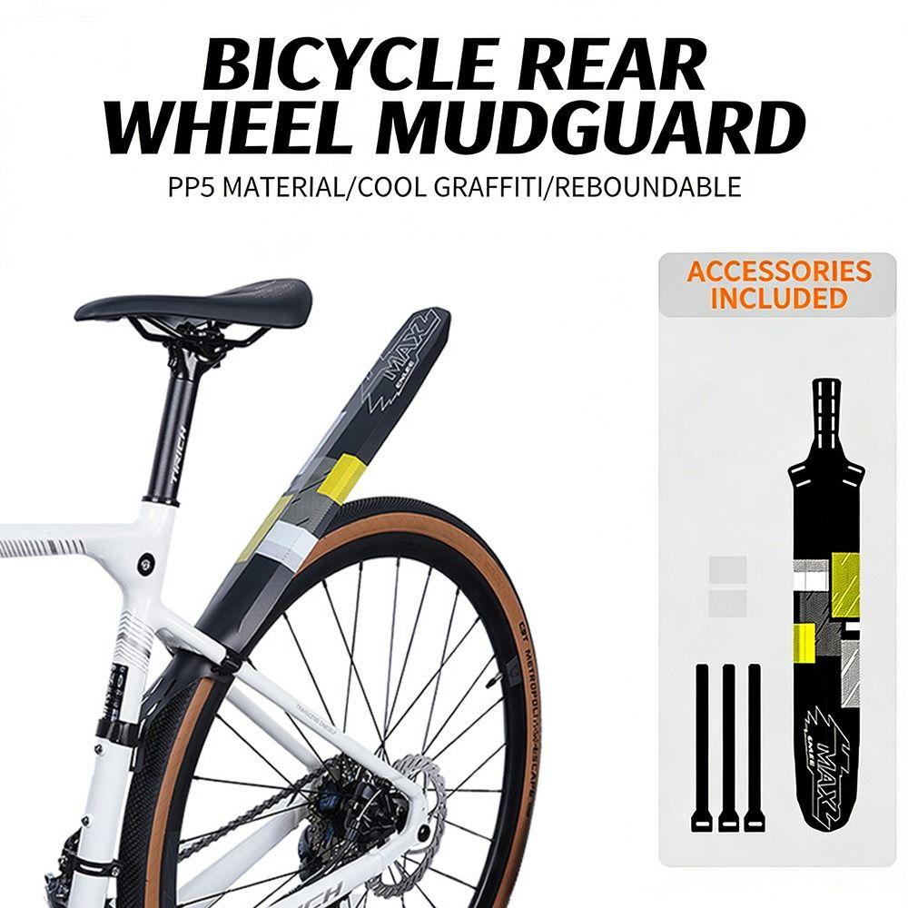 PP Bike Fender Multicolor Saddle Mud Guard Wings Durable Bicycle Mudguard Outdoor Sports