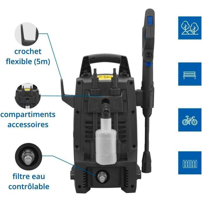 Nettoyeur Haute Pression - AR BLUE CLEAN - E-1300 - 1300 W - 100 Bar - Compact Et Léger