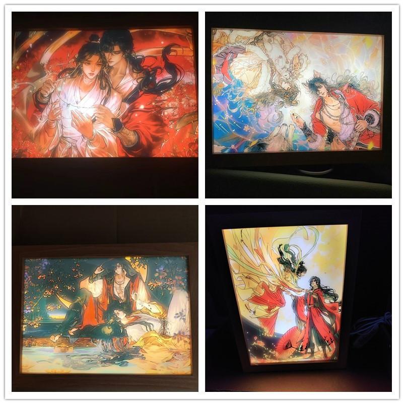 Heaven Official's Blessing Painting Lamp Tian Guan Ci Fu Night Light for BL Fans