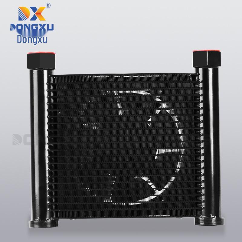 Dongxu AJ0510 Aluminium Hydrauliköl Luftkühler - Kompakter luftgekühlter Kühler für kleine Hydrauliksysteme