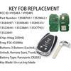 Smart Key for Chevrolet Malibu 2016-2025, Alliskeys Proximity Remote Control Key Fob Replacement for Chevy Camaro Malibu 2016-2025 HYQ4EA/HYQ4ES