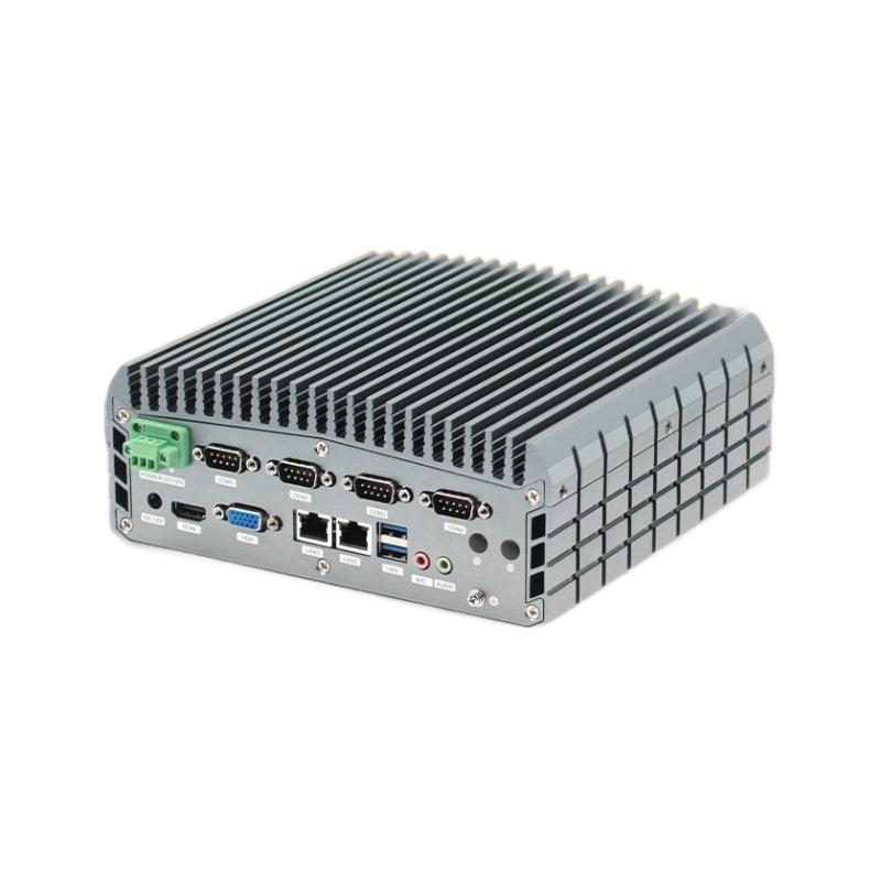 Paiqin Fanless Industrial Mini PC: I5-7200U/I7-7500U, Dual Network, 6 Serial Ports.