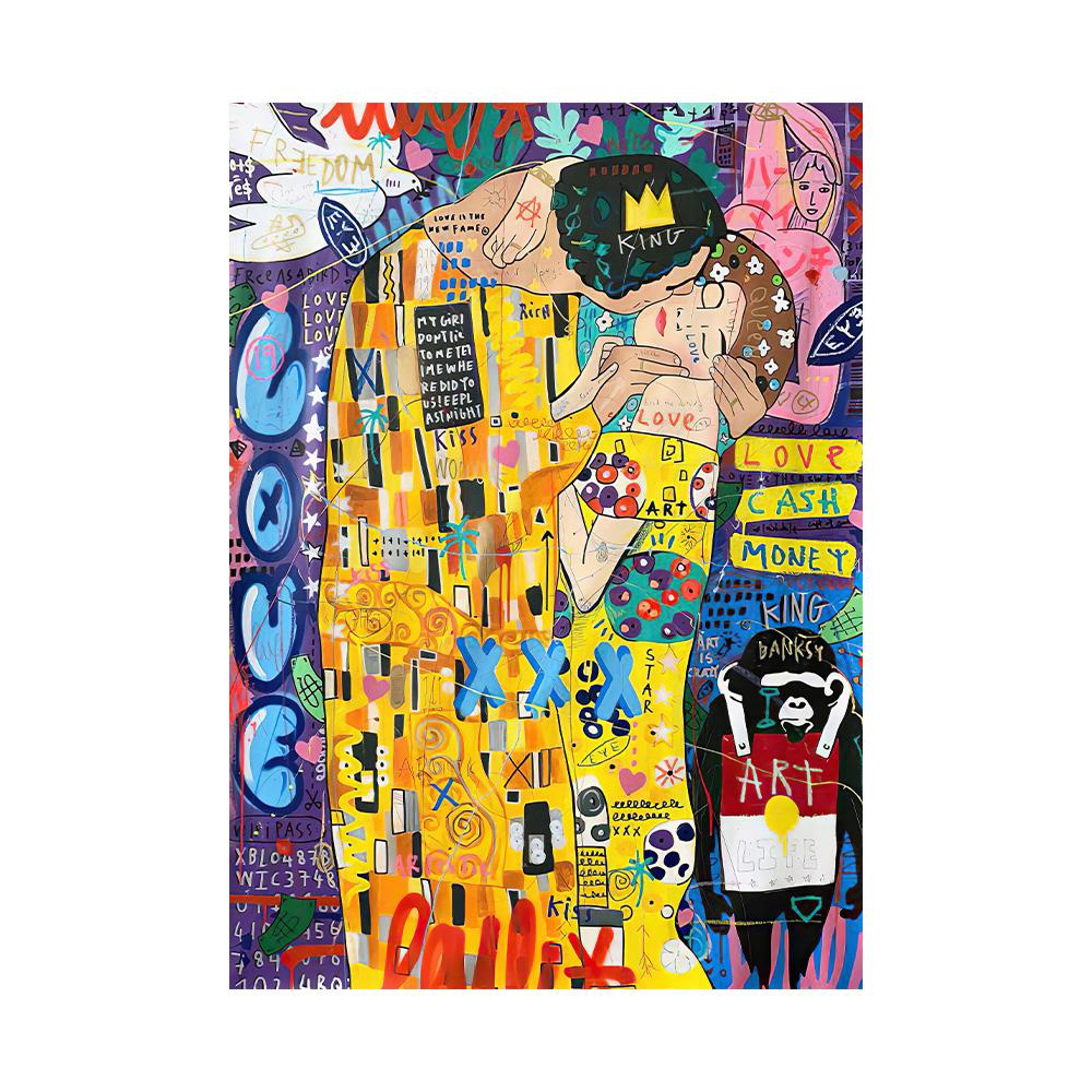 Modern Abstract Classic Gustav Klimt Family Painting On Canvas Posters And Prints Wall Art Picture For Living Room Cuadros Decor