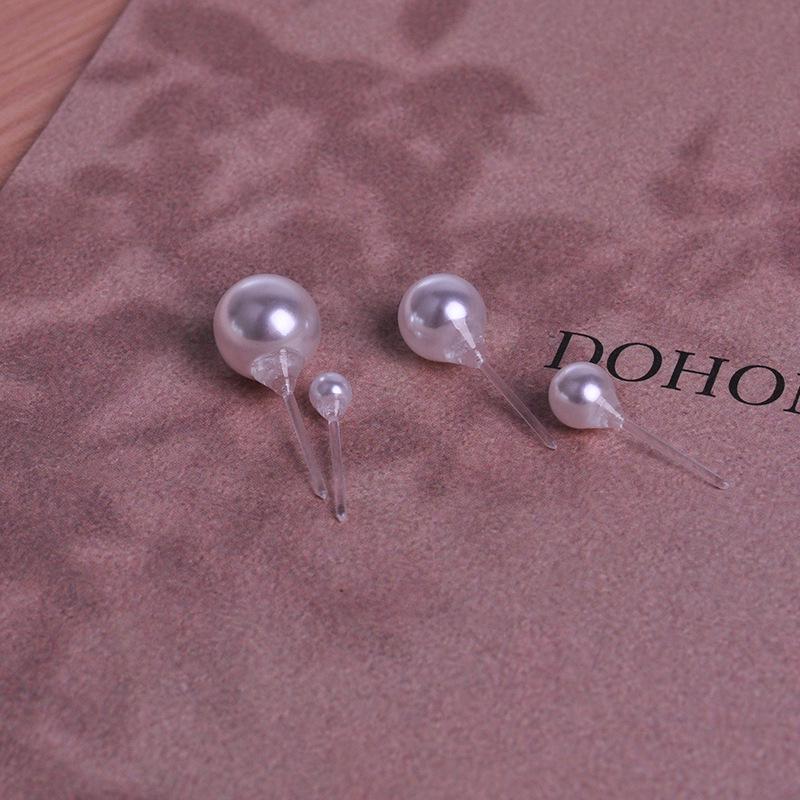 High-Class Transparent Pearl Resin Earrings – Allergy-Friendly Ear Studs for Sensitive Ears