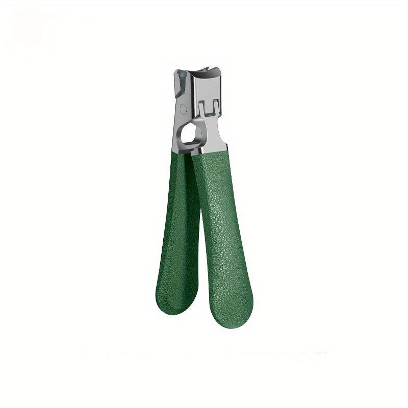 

Professional Manicure Pedicure Tool Large Mouth Nail Clipper Splash Proof Super Thick Nail Clipper Suitable For Thick Nails темно-зелений колір