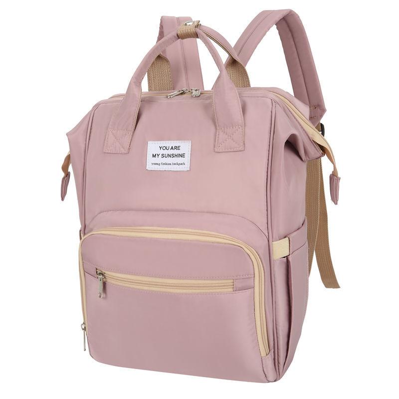 

Многофункциональный рюкзак, большая вместительная сумка для отдыха, сумка для мамы, однотонный дорожный рюкзак с застежкой-молнией