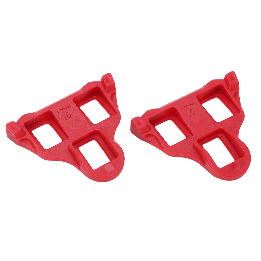 1 Pair Set Mountain Bike Pedal Cleats Anti Slip Bicycle Pedals Plate Clip for Cycling Red