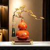 Gourd Ornament: Luxurious Chinese Home Decor for Living Room or Office – Attracts Fortune and Prosperity, Perfect Housewarming Gift
