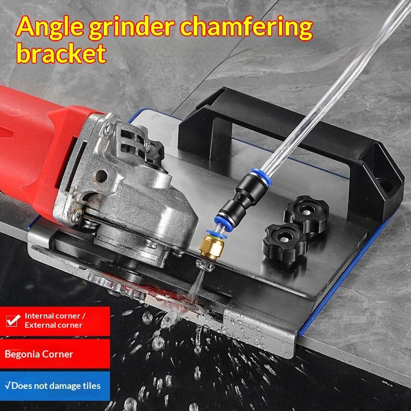 1 Set Stainless Steel Angle Grinder Chamfer Bracket Adjustable Knobs Design