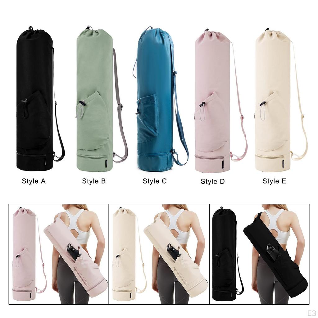 Yoga Mat Bag Carrying Pilates Storage Shoulder Exercise Holder for Gym Office