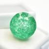 Natural Green Emerald Loose Gemstone 14x14 Mm Round Cut for Jewelry Making and Gem Collections