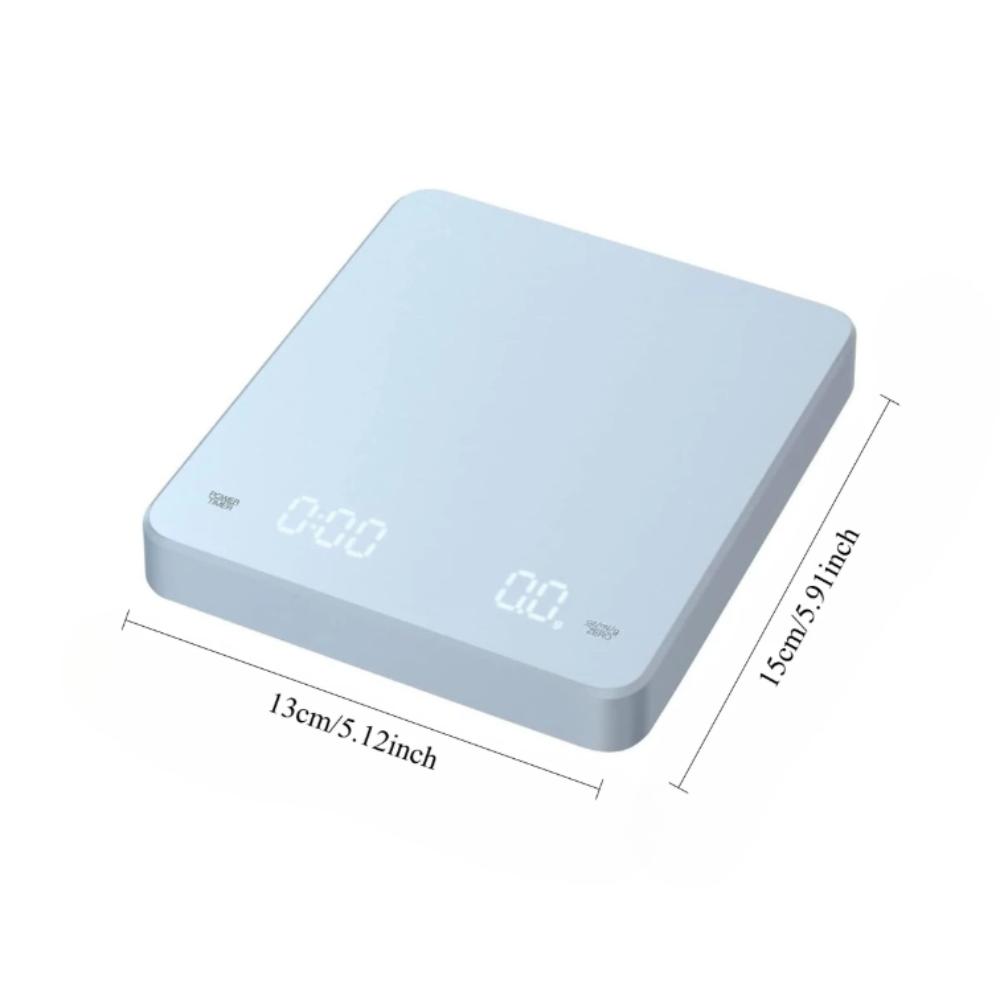 

LED Screen Electronic Kitchen Scale 0.1g Accuracy Coffee Scale High-precision Scale Kitchen Use синий