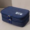 Bolsa de armazenamento de cabos Camada dupla Grande capacidade Gadget eletrônico portátil Organizador de viagem para casa