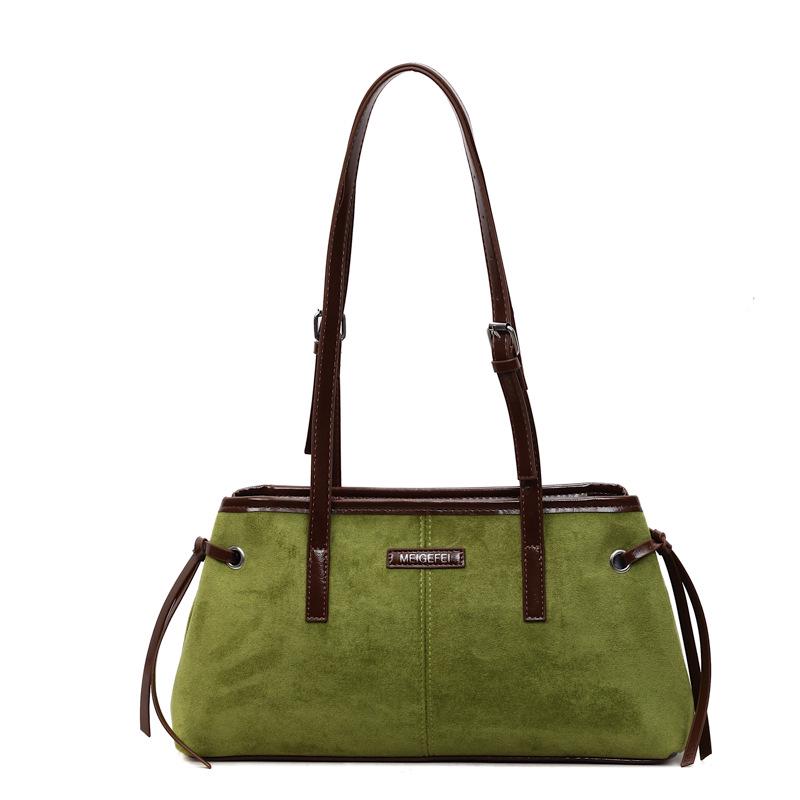 

2025 Women s Retro Chic Autumn Shoulder Bag - Elegant Daily Commute Handbag зелений