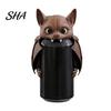 Outdoor Party Drink Accessories 3D Printed Bat Can Cover, Reusable Soda Protector Lid, Cute Animal Washable Protectors Dust Cap for Beverage Cans, Fun
