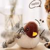 Flapping Bird Sparrow Cat Toy Interactive USB Rechargeable Flying Bird Cat Touch-Activated Vivid Chirping