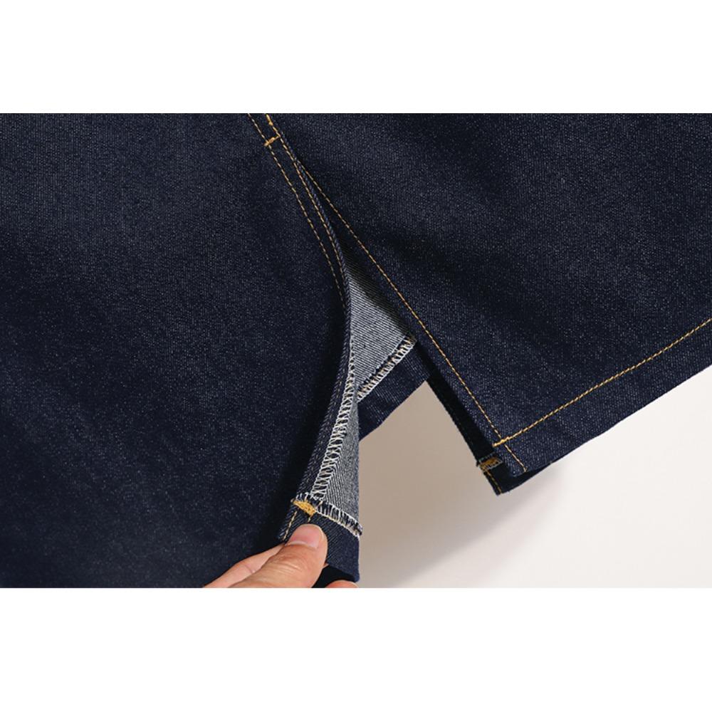 Dimanaf 2025 Mărimi Mari Fuste Noi de Primăvară Femei A-Linie Elastice Denim Fuste Largi Fustă Talie Înaltă Fuste Vintage