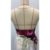 Women Sleeveless Sheer Illusion Neck Floral Embroidery Satin Peplum Mermaid Maxi Dress Elegant Evening Cocktail Prom Wedding Guest Formal Party Gown