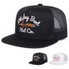 Unisex Kapelusze Siatkowe Hip-Hopowe z Haftem Whiskey Bent Wiosna Lato Outdoor Regulowane Codzienne Czapki Baseballowe Ochrona Przeciw Słońcu Czapka