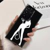Devil Girl Silhouette Cool Shockproof Phone Case for Samsung Galaxy S26 Edge S25 Ultra S24 FE S23 Plus S21 Cover Anti Fall Funda