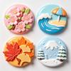 Custom Printed Magnetic Refrigerator Souvenir Gift Custom Shape Logo Print High-definition Transparent Acrylic Fridge Magnet