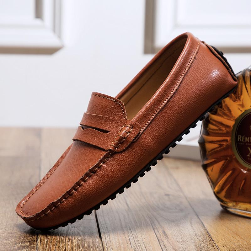 Large Size 38-49 Fashion Casual Shoes Man Moccasins Men Loafers High Quality Leather Mens Slip On Flats Gommino Driving Shoes