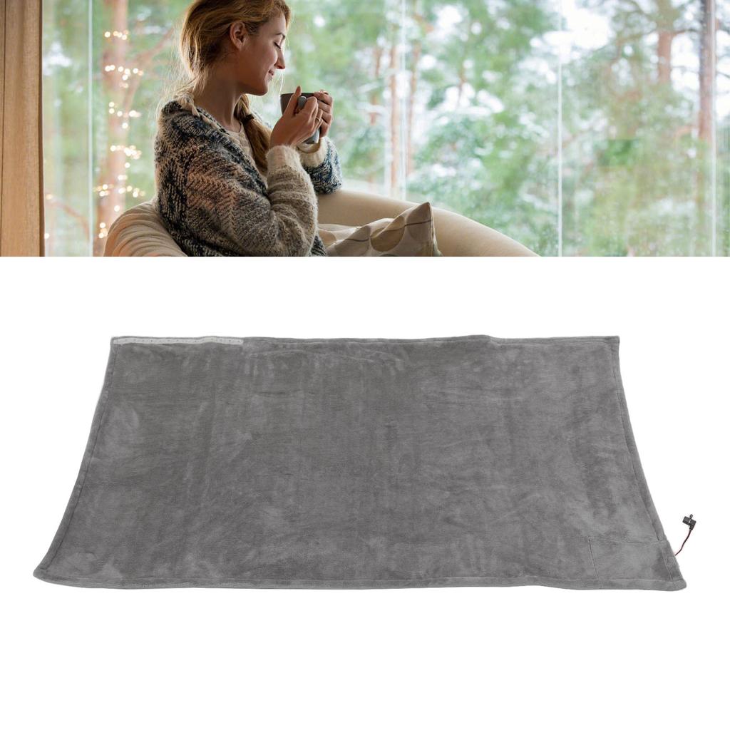 USB Electric Blanket Cozy Soft Portable Temperature Control NaMachine Washable Hted Shawl Throws for Car Home Travel