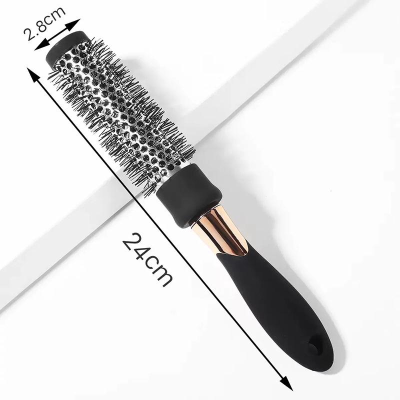 

Aluminum Tube Hair Styling Comb Perming Hair Brush Hairbrush Thermal Round Barrel Comb Anti-Static Hairdress Curly Hair Rollers