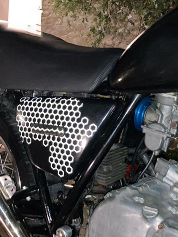 Kreative Rücklichtaufkleber DIY Motorrad Karosserieaufkleber Autoaufkleber Motorradaufkleber für die meisten Auto-Motorrad-Zubehör