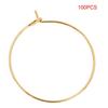 100Pcs Open Loop Design Steel Circle Earring Loops Earring Hoop Rings  Jewelry Making
