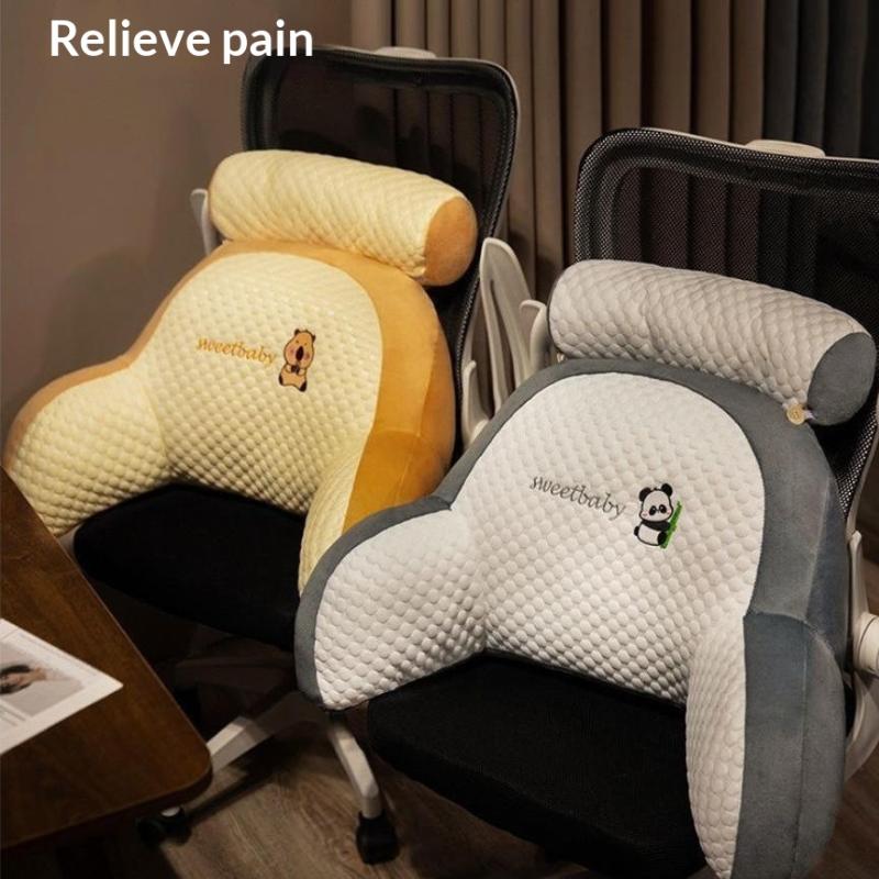Adjustable Reading Pillow Ergonomic Back Support Cushion 1PC Washable Cover Lumbar Pillow for Bed Sofa Floor Home Use