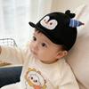 Soft Baby Baseball Cap Penguin Pattern Cartoon Baby Hat Foldable Cute Baby Sun Hat Baby Protection
