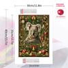Christmas koala Pattern  3pcs 100% Round Full Drill 5D DIY Diamond Painting Embroidery Cross Stitch Rhinestone Décor