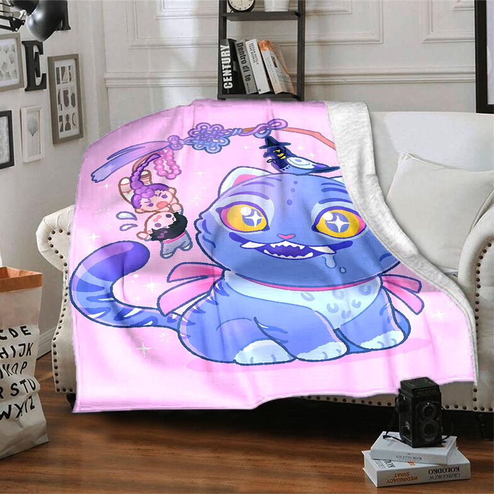 1 Stück KPop Demon Hunters23 Decke, Geschenk, für Männer und Frauen, Weiche Decke, Gut für Schlafsofa Couch Reisen, Leichte Flanelldecke