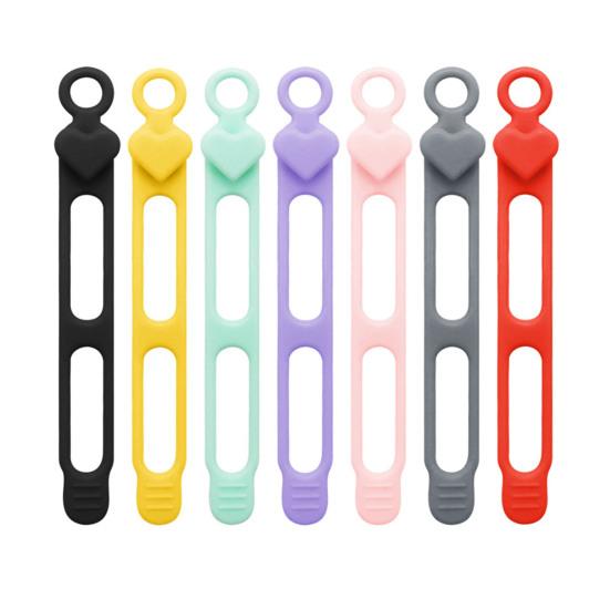 Silicone Cable Tie Earphone Phone Charger Computer Power Cord Bundling