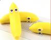 Jouet Anti-Stress Forme Banane Doux à Presser Squishy Matériau Durable Remontée Lente Jouet Sensoriel Fidget pour Adultes et Enfants