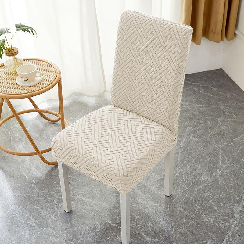 Jacquard Dining Chair Cover Stretch Anti-dirty Chair Covers Home Decor Kitchen Seat Slipcover for Banquet Party Wedding