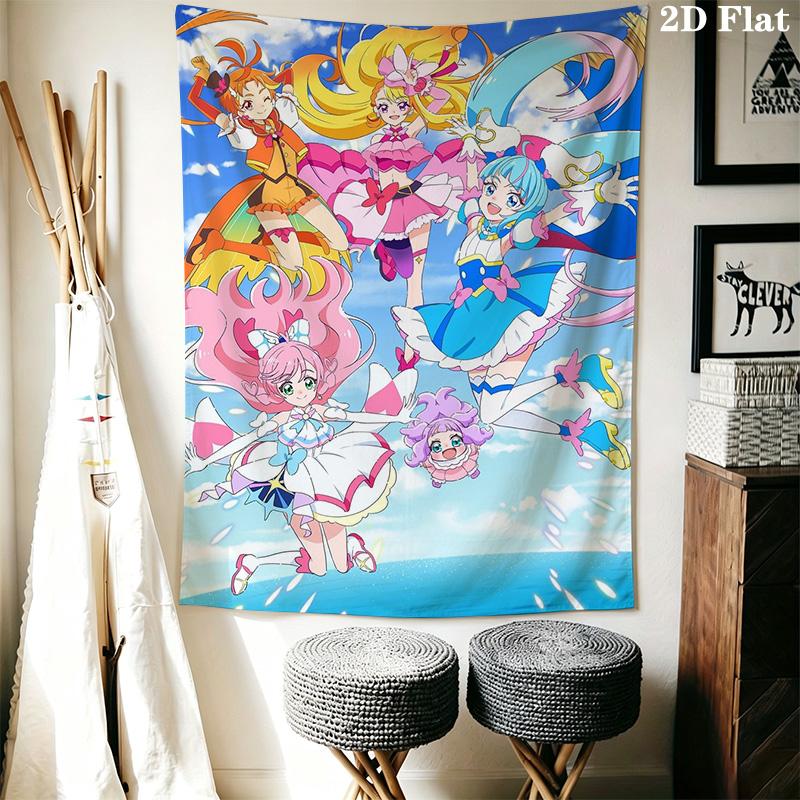 Pretty Cure Pattern Home Decor Tapestry, Wall Hanging, Decorative RV Wall Cloth.DGT261018196
