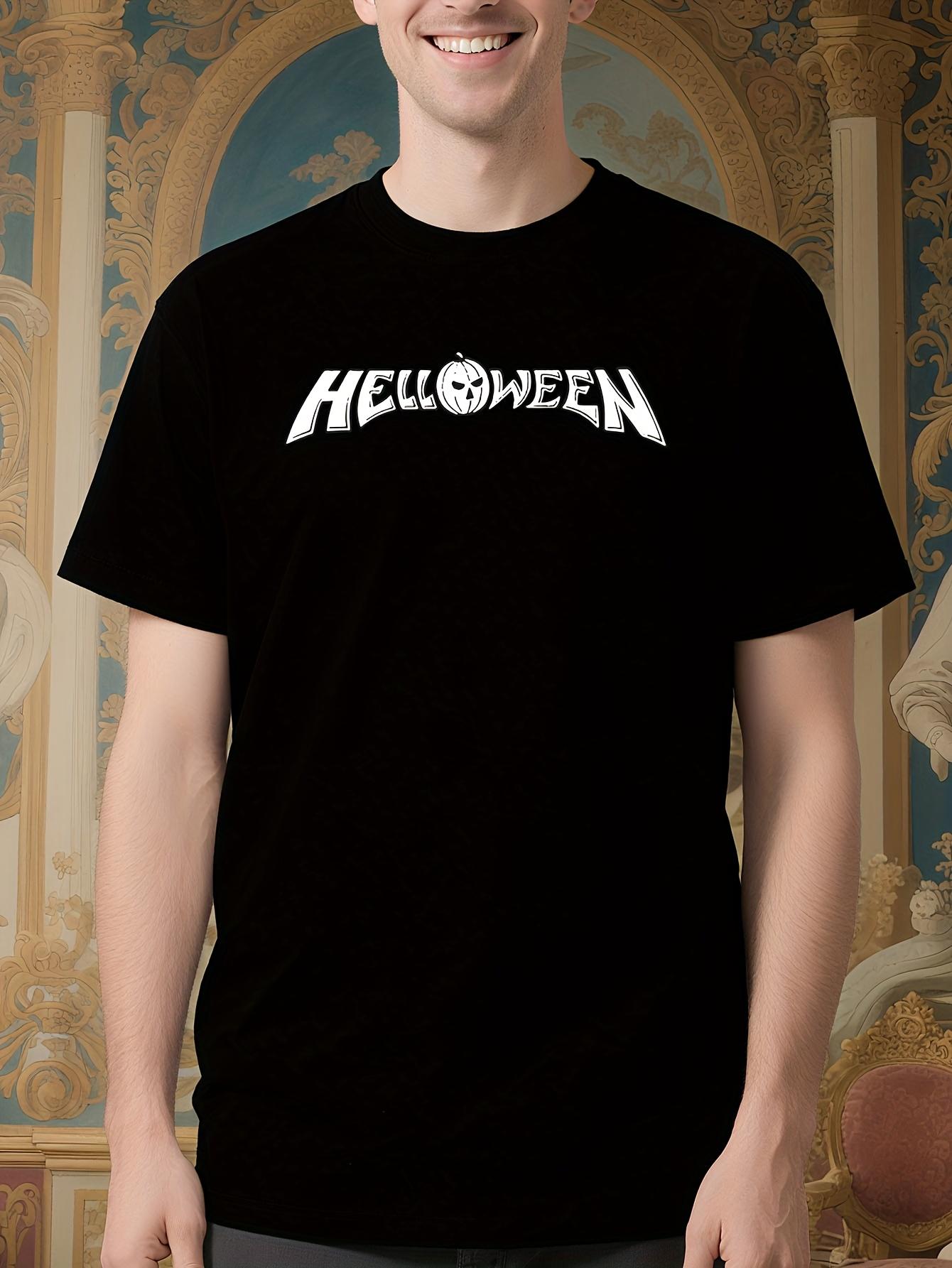 Halloween Graphic Tshirt - Bold HELLOWEEN and Pumpkin Print L