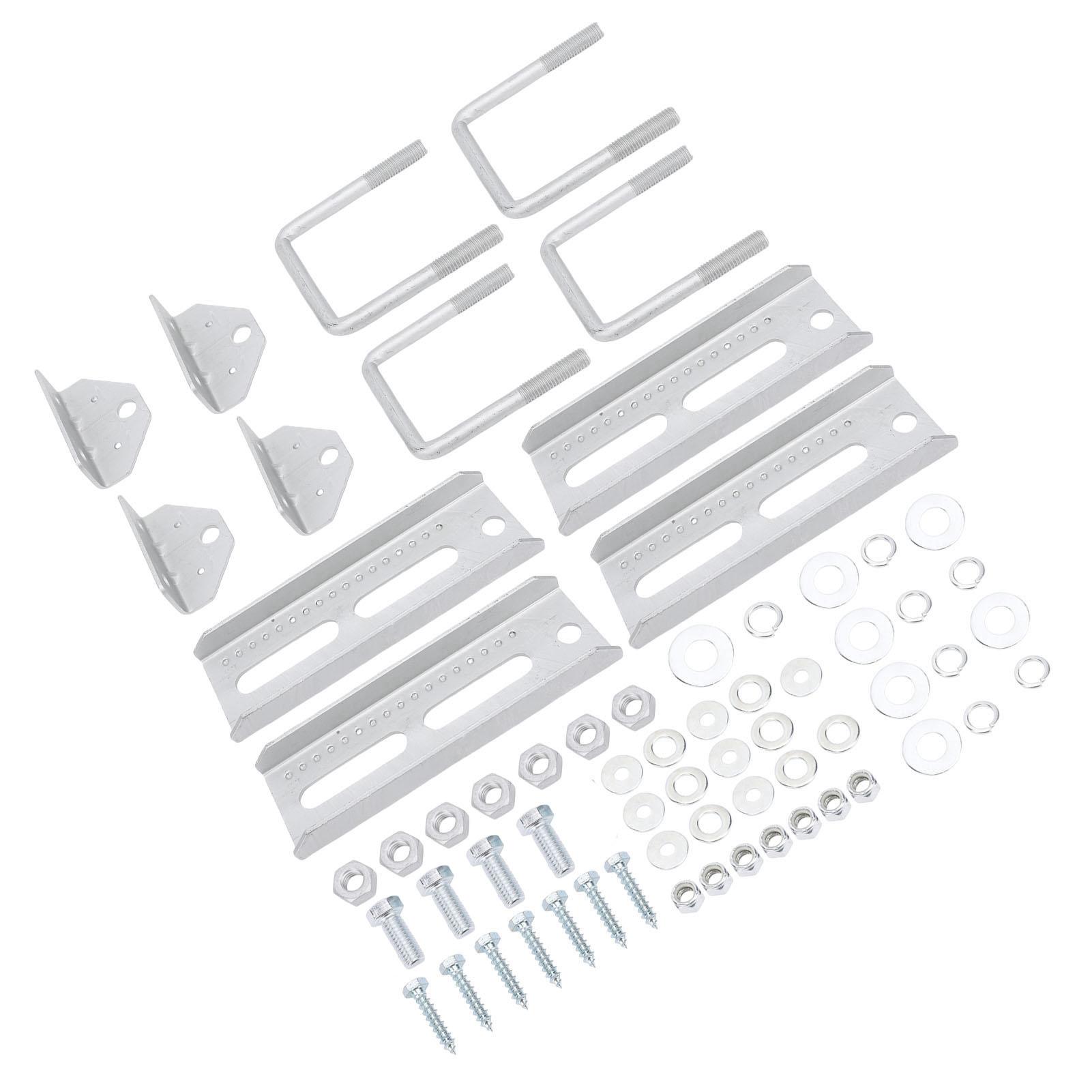 

4 комплекта 8-дюймовых кронштейнов для лодочного прицепа, оцинкованный комплект кронштейнов с поворотным верхом для поперечины 3x3 дюйма