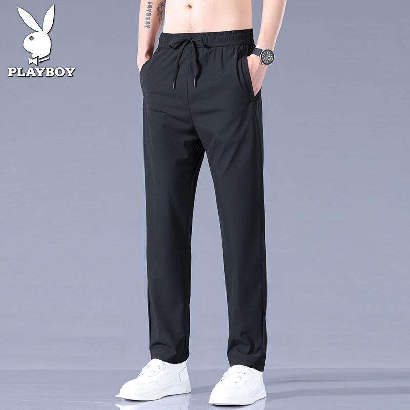 PLAYBOY Men's Ice Silk Casual Pants