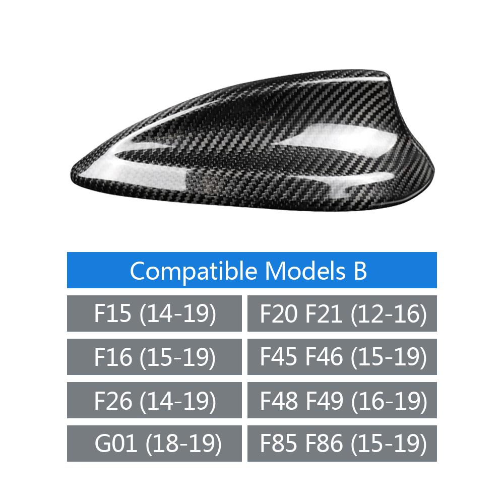Echte Kohlefaser Für BMW M2 M3 M4 12345 7er Reihe X1 X3 F22 F30 F34 F80 F87 F32 F36 F82 G11 G20 G12 G30 Haifischflossen-Antennenabdeckung
