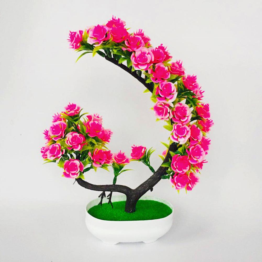 Flower Tree Plant Potted Bonsai Garden Party Table Artificial Flower